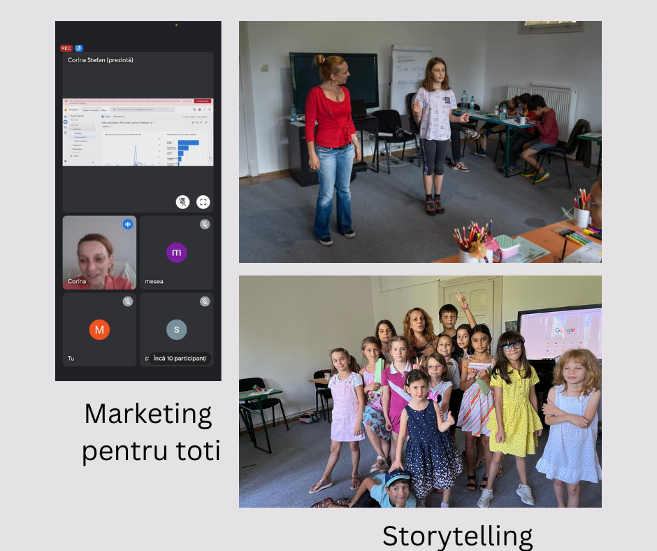 workshop storytelling si curs de marketing digital pentru toti