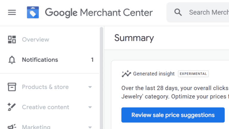 Feed de produse, schema markup și Merchant Center ce vede de fapt AI-ul când caută ce vinzi tu- print screen merchant