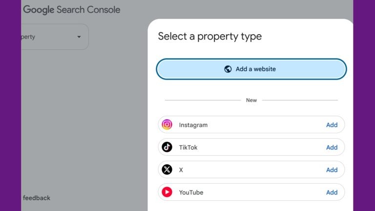 search console- google masoara cautarile in social media. proprietăți de platformă Search Console
